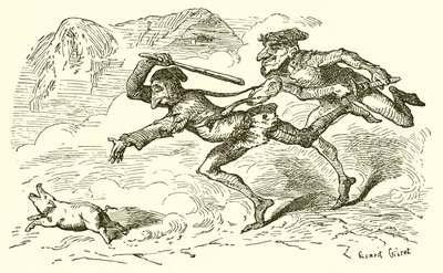 Le bouffon et le paysan - Ernest Henry Griset