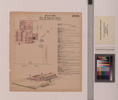 Record Mill, Elkton, Maryland, Hexamer General Surveys, 1884 - Ernest Hexamer