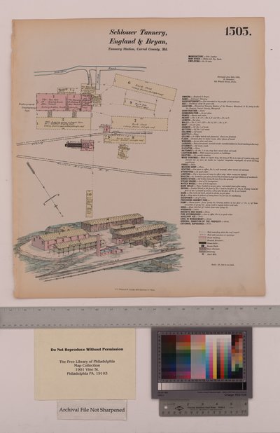 Schlosser Tannery, England and Bryan Tannery Station, Maryland, Hexamer General Surveys, 1880 - Ernest Hexamer