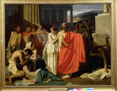 Œdipe et Antigone exilés à Thèbes, 1843 - Ernest Hillemacher