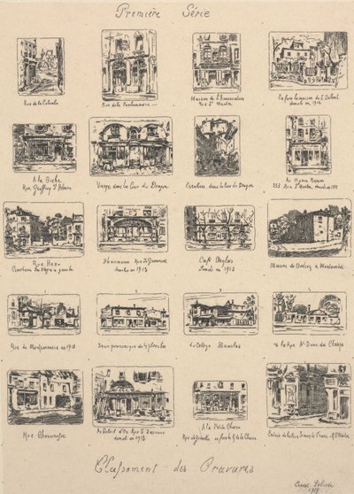 Première série, classifications des gravures - Ernest Laborde