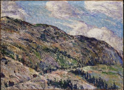 Scène de montagne - Collines dans la brume - Ernest Lawson