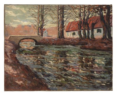 Paysage fluvial - Ernest Lawson
