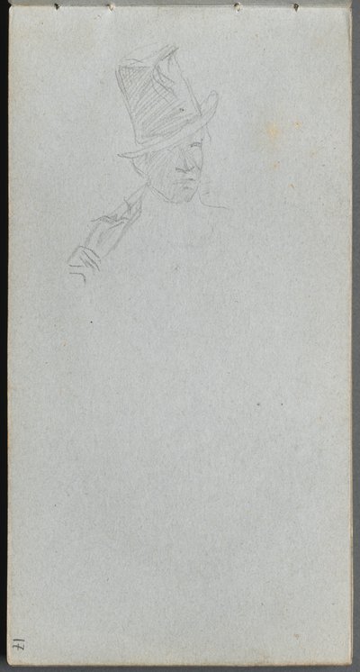 Carnet de croquis, page 17 : Buste d
