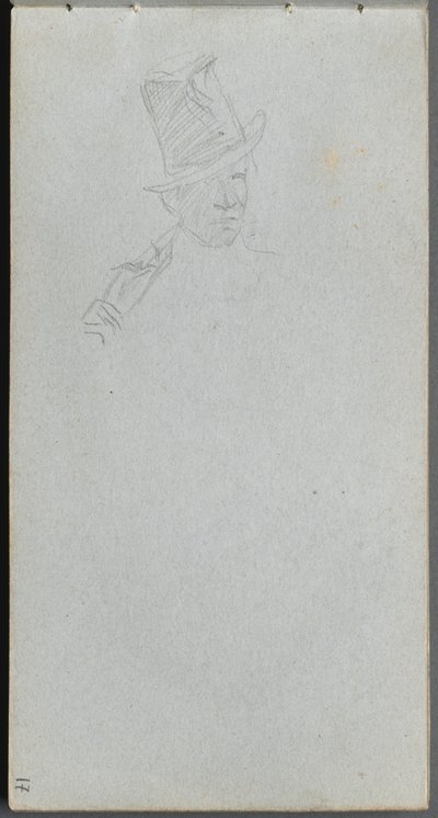 Carnet de croquis, page 17 : Buste d