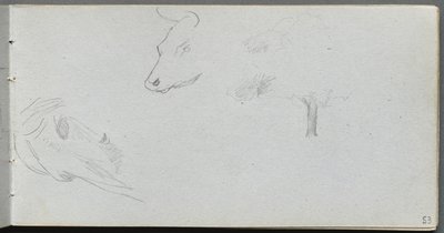 Carnet de croquis, page 53 : Études d