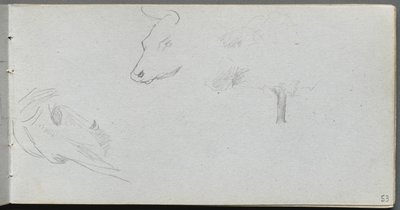 Carnet de croquis, page 53 : Études d