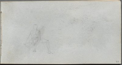 Carnet de croquis, page 77 : Étude des figures - Ernest Meissonier