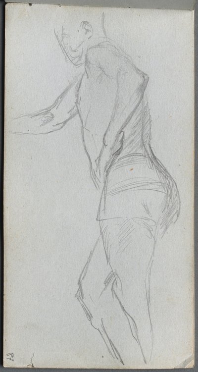 Carnet de croquis, page 87 : Étude de figure - Jean Louis Ernest Meissonier