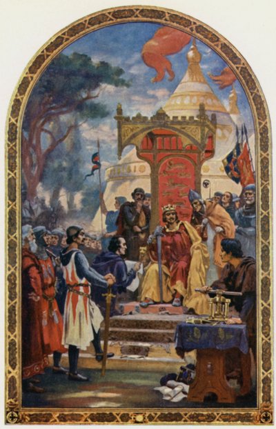 Le roi Jean signant la Magna Carta - Ernest Normand