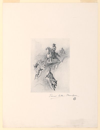 Tannery, avec ses chiens, est arrivé au galop dans le canyon - Ernest Thompson Seton