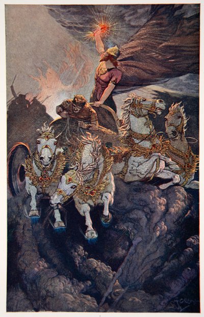 Merodach part attaquer Tiamat - Ernest Wellcousins