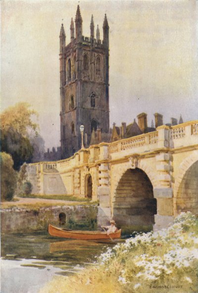 Pont et tour de Magdalen - Ernest William Haslehust