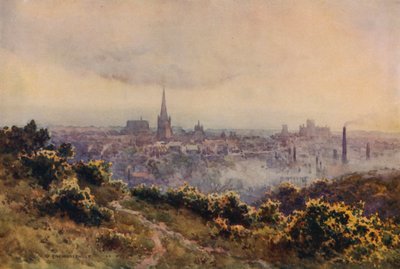 Norwich depuis Mousehold Heath - Ernest William Haslehust