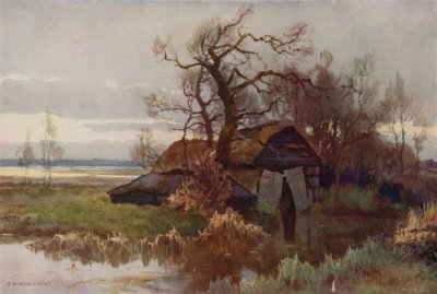 Vieilles maisons de bateaux, Barton Broad - Ernest William Haslehust