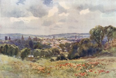 Oxford depuis Headington Hill - Ernest William Haslehust
