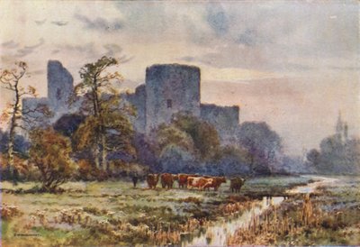 Château de Pevensey depuis les Prairies - Ernest William Haslehust