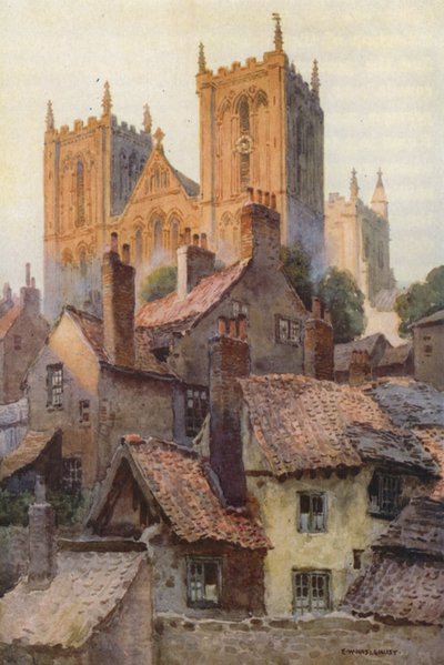 Ripon : La Cathédrale depuis la Vieille Ville - Ernest William Haslehust