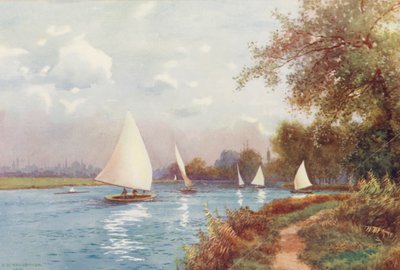 Rivière Thames : Kennington Reach, Oxford - Ernest William Haslehust
