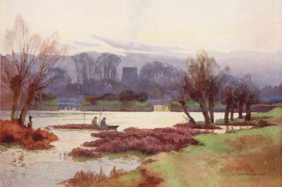 Rivière Thames : Sutton Courtney Weirs - Ernest William Haslehust