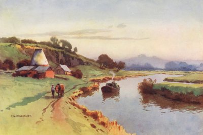 La Tamise : Vue depuis Sutton Bridge - Ernest William Haslehust