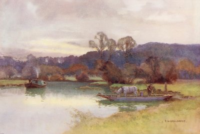 Rivière Thames : Vue des bois de Nuneham - Ernest William Haslehust