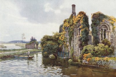 Ruines de la maison normande, Christchurch - Ernest William Haslehust