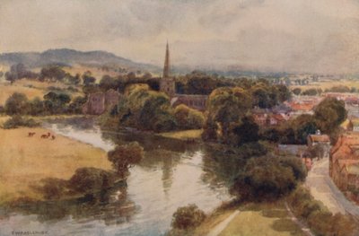 Stratford-on-Avon depuis le théâtre commémoratif - Ernest William Haslehust