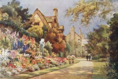 Les cottages, jardins du Worcester College - Ernest William Haslehust