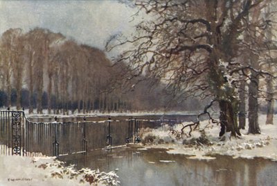 Le Long Water en hiver - Ernest William Haslehust