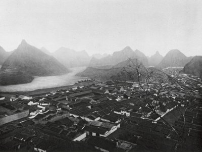 Kueilinfu, Kuangsi, Kueilin, la capitale provinciale, Vue vers le nord-ouest - Ernst Boerschmann