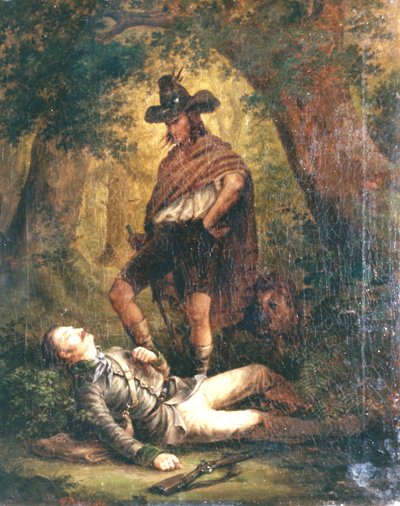 1852-Le garde forestier abattu, bearb - Ernst Bosch