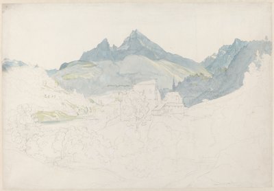 Berchtesgaden avec le sommet du Watzmann au loin - Ernst Fries