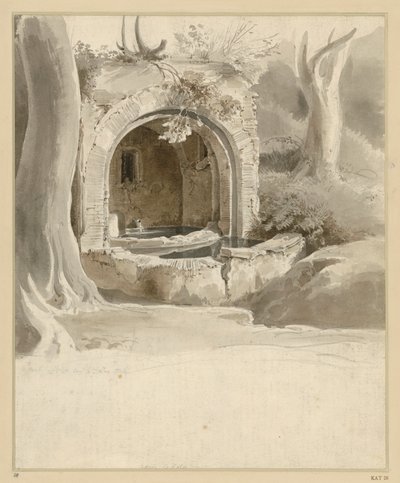 Niche de fontaine au Monte Mario près d