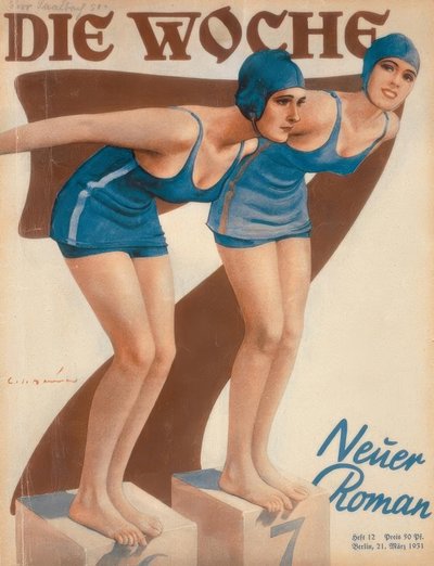 Nageuses au départ / E. Heilemann - Ernst Heilemann