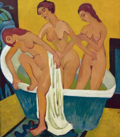 Femmes se baignant - Ernst Ludwig Kirchner