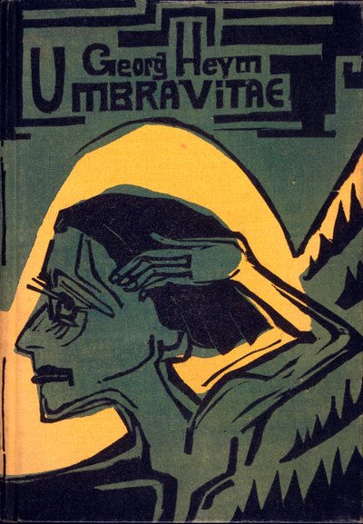 Couverture de Umbra Vitae par Georg Heym, publiée en 1924 - Ernst Ludwig Kirchner