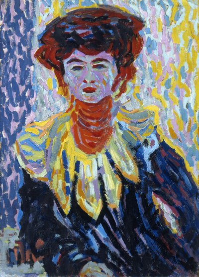 Doris avec collerette, vers 1906 - Ernst Ludwig Kirchner