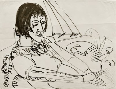 Sitzende (Erna) - Ernst Ludwig Kirchner