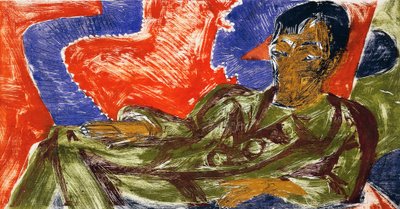 Portrait du peintre Otto Mueller - Ernst Ludwig Kirchner