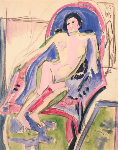 Nu allongé - Ernst Ludwig Kirchner