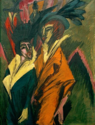 Deux femmes dans la rue - Ernst Ludwig Kirchner