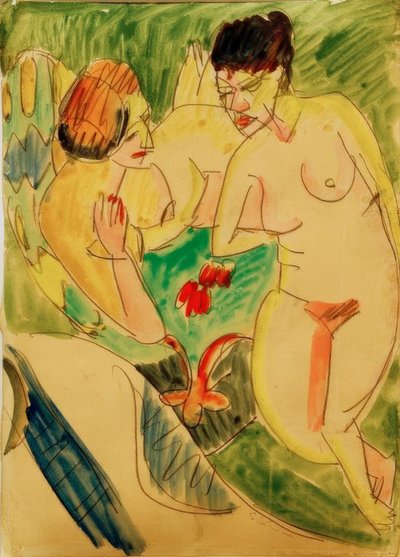 Deux femmes nues - Ernst Ludwig Kirchner