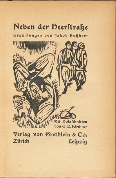 Jakob Bosshart : Près de la rue principale - Ernst Ludwig Kirchner and Jacob Bosshart