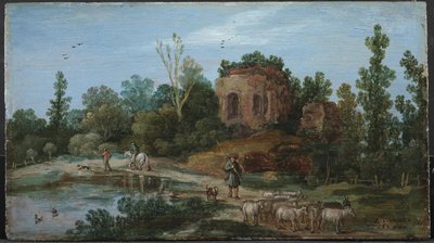 Paysage avec une ruine - Esaias van de Velde