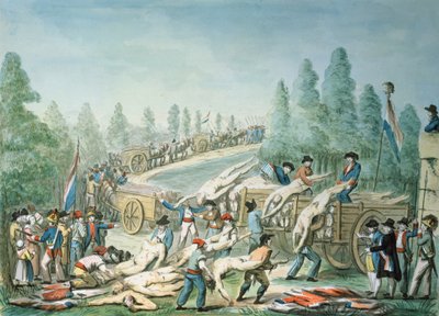 Transport de cadavres pendant la Révolution, c.1790 - Etienne Bericourt