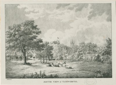 Tamworth - Vue lointaine du sud : lithographié - Etienne Bruno Hamel