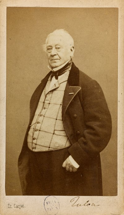 Portrait du compositeur et flûtiste Jean-Louis Tulou 1786-1865, vers 1860 - Etienne Carjat