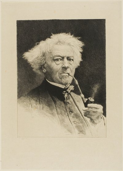 Portrait de Corot - Etienne Gabriel Bocourt