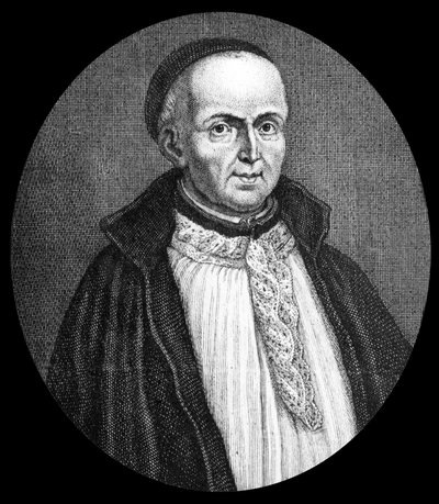 Michel Le Tellier (1643-1719) théologien français, jésuite, confesseur de Louis XIV, gravure - Etienne Jehandier (after) Desrochers